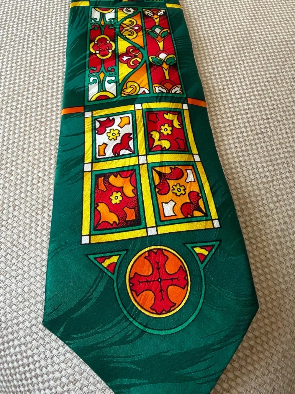 Rush Limbaugh Stained Glass Pattern Silk Tie
